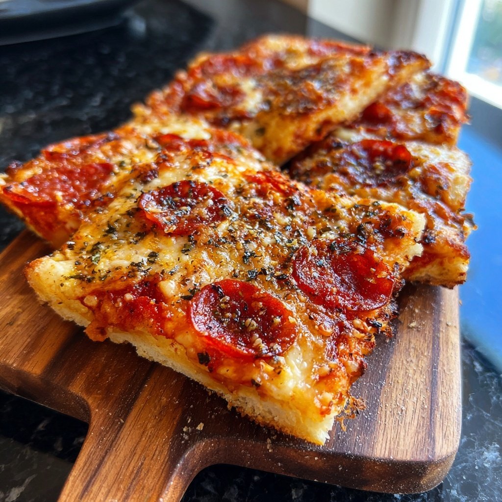 Pizza-Raclette mit Tomatensauce, Mozzarella und Salami​