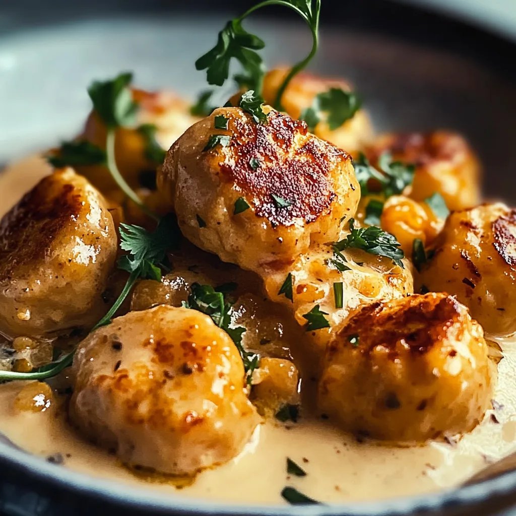 Cremiges Hähnchen mit Reis