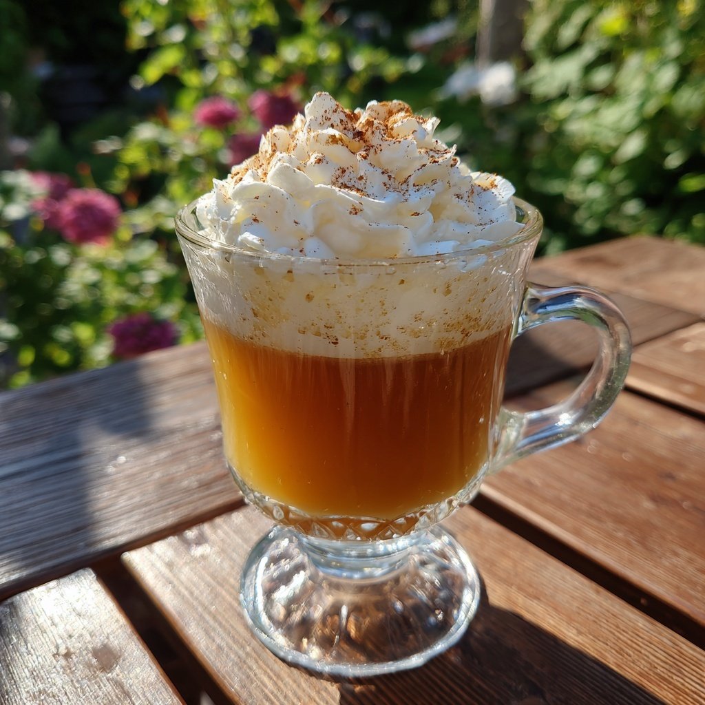 Eierpunsch mit Amaretto und Sahnehaube