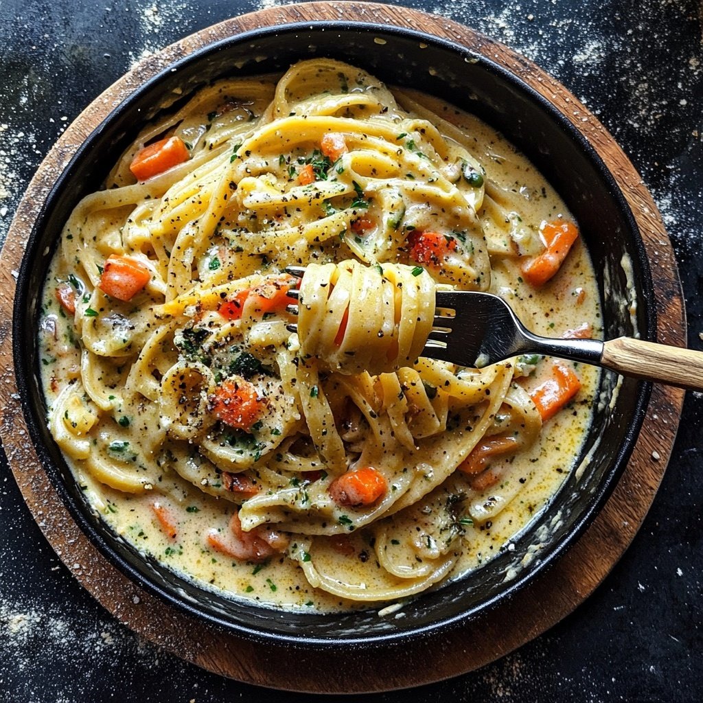 Schnelle-und-Einfache One-Pot-Pasta mit Wintergemüse