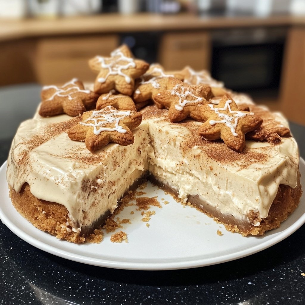 Zimtstern-Cheesecake – Weihnachts-Baking-Dessert