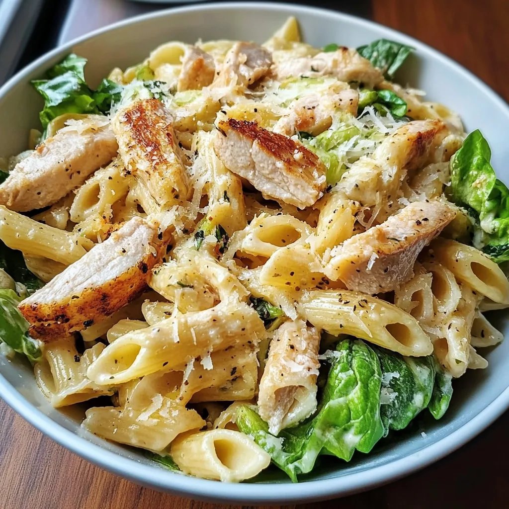 Kyckling Caesar Pastasallad: Ett underbart ultimativt recept