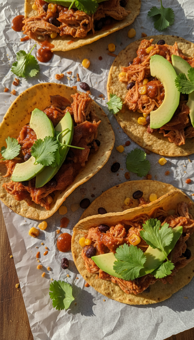 Scharfe Chipotle Hähnchen Tacos​
