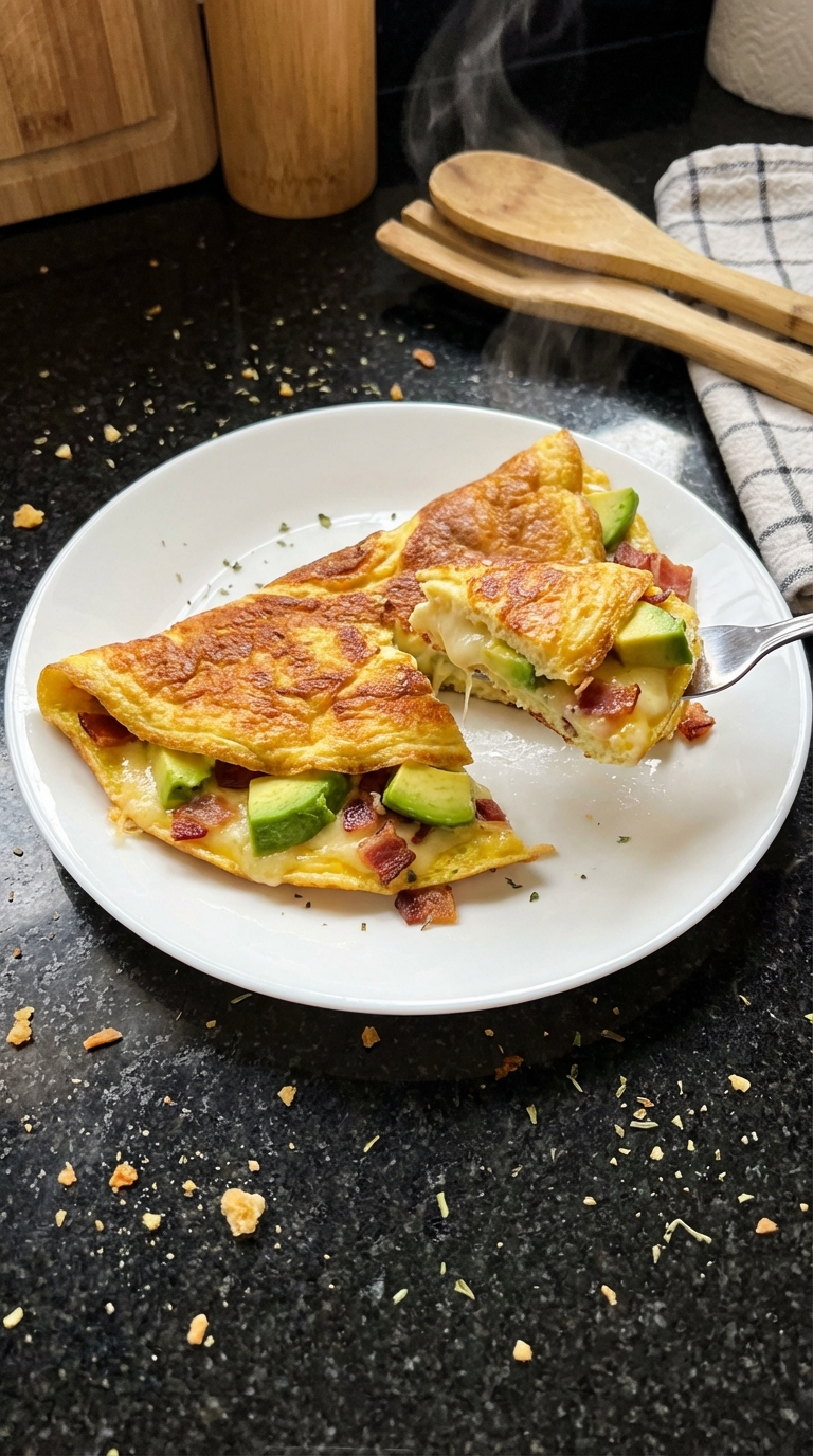 Keto Avocado Speck Omelett