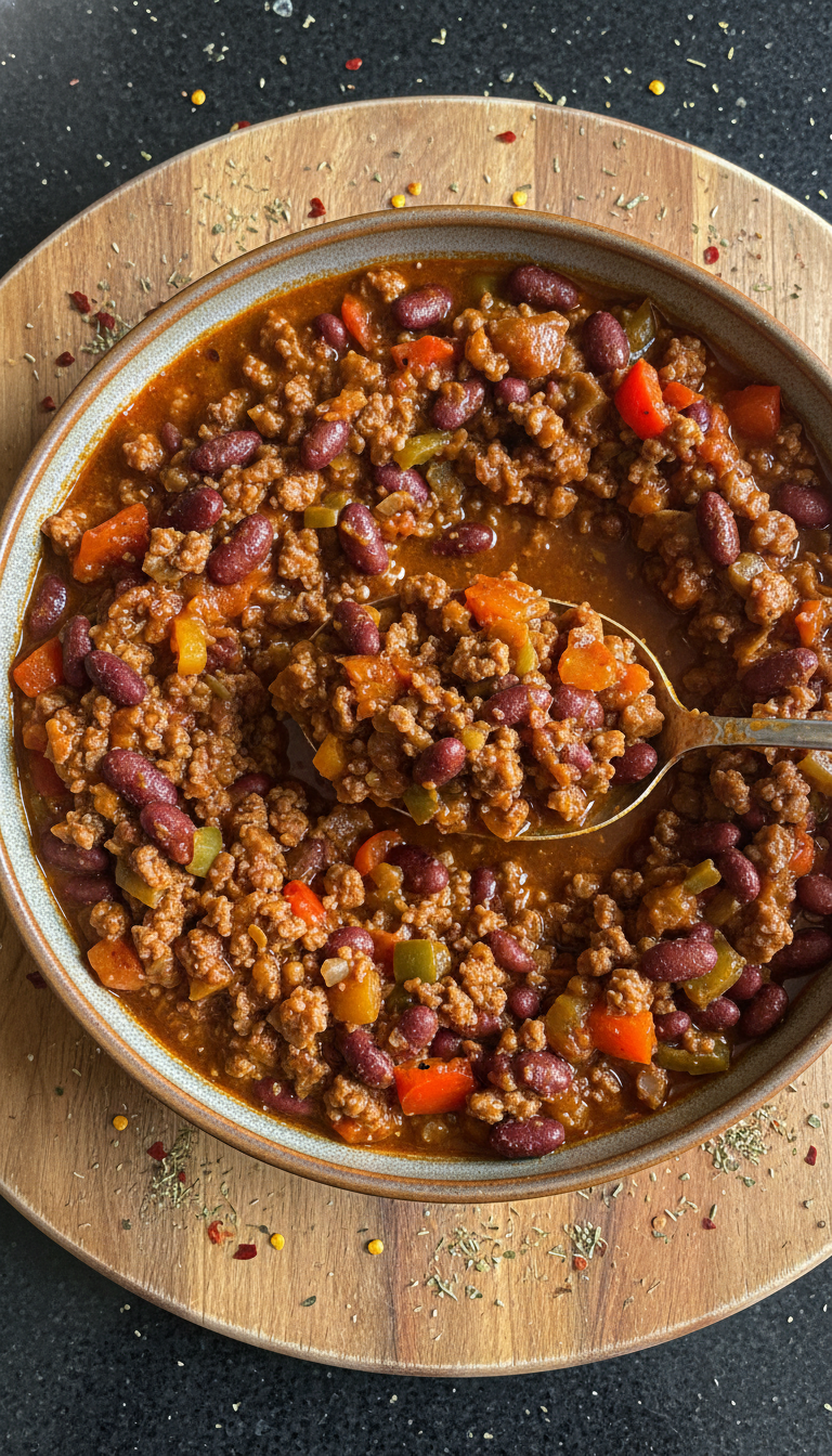Schnelles Chili mit Hackfleisch