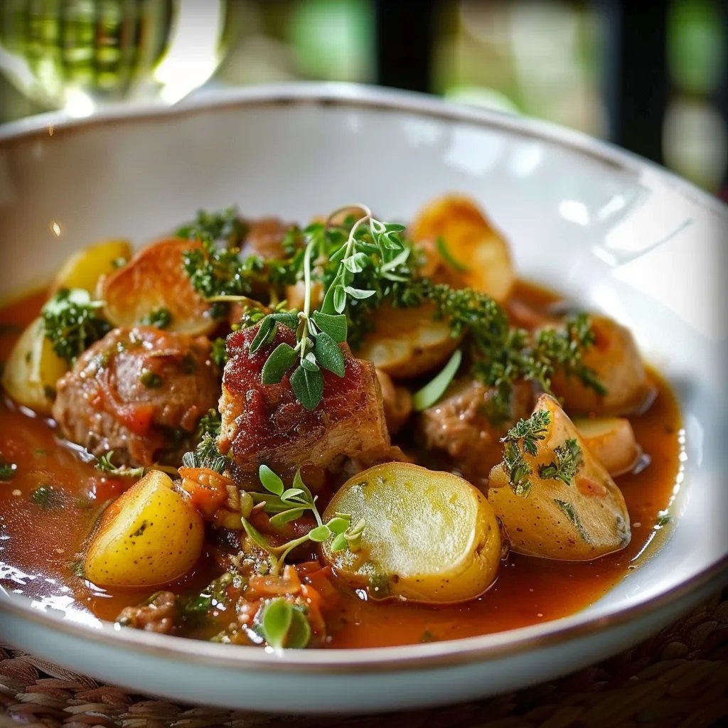 Bauerntopf mit Rosenkohl, Hack & Kartoffeln