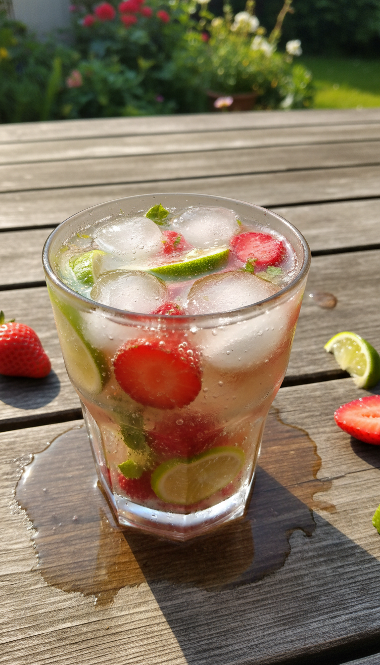 Erdbeer Limetten Cooler