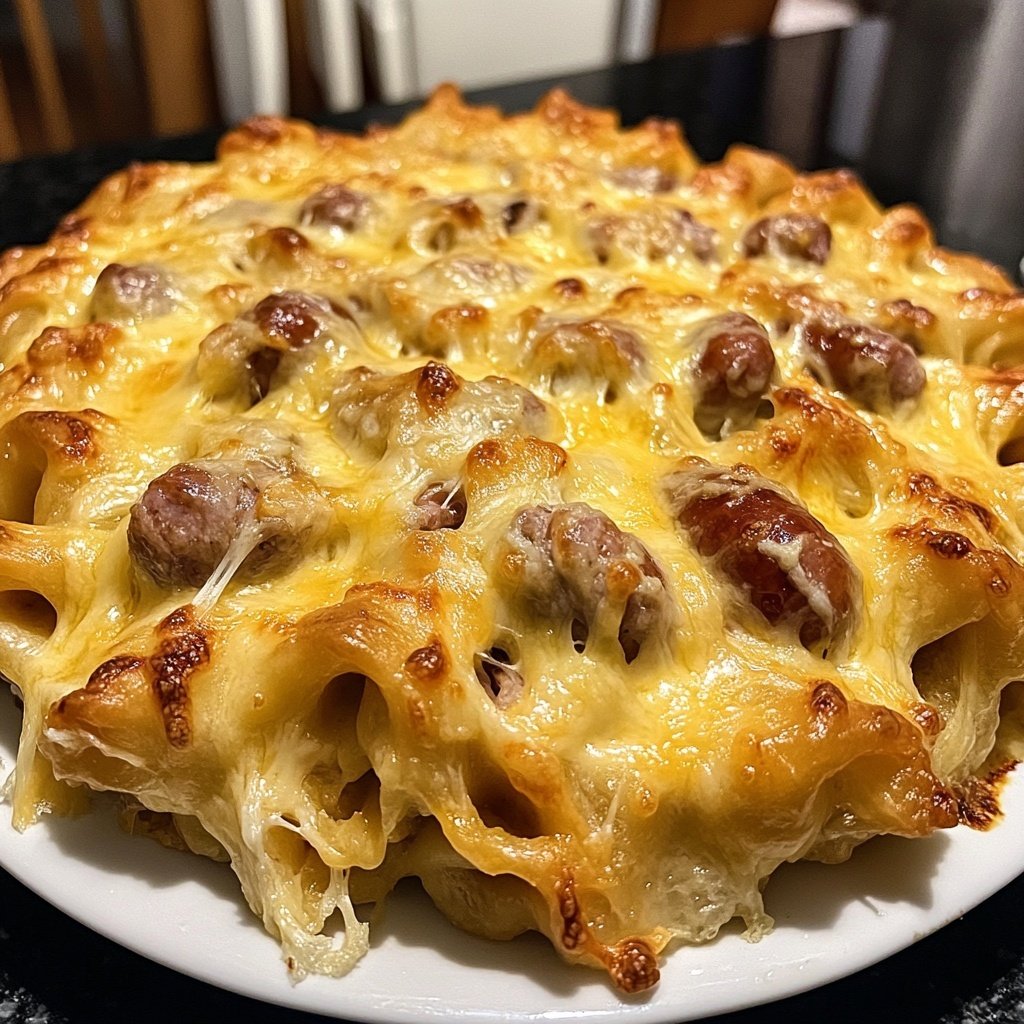 Käsenudeln mit Fleischwurst