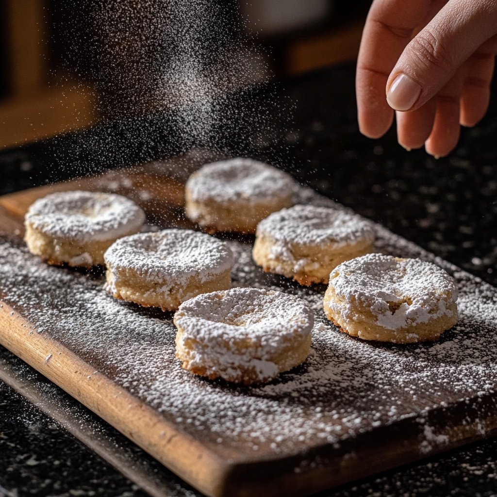 Zarte Pistazien Murbchen Mit Puderzucker