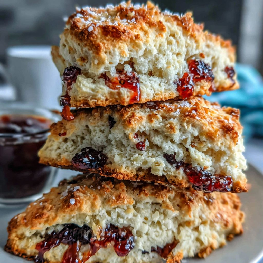Frühstücks-Scones mit Beeren