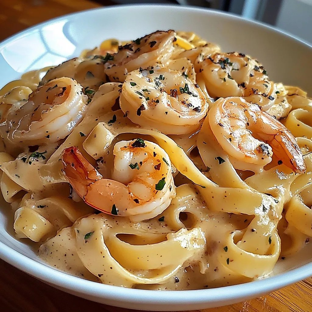 Cremiga Garnelen-Fettuccine-Nudeln: Ett otroligt recept