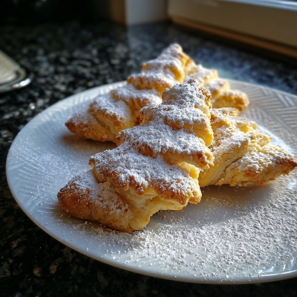 Tannenbäume aus Blätterteig