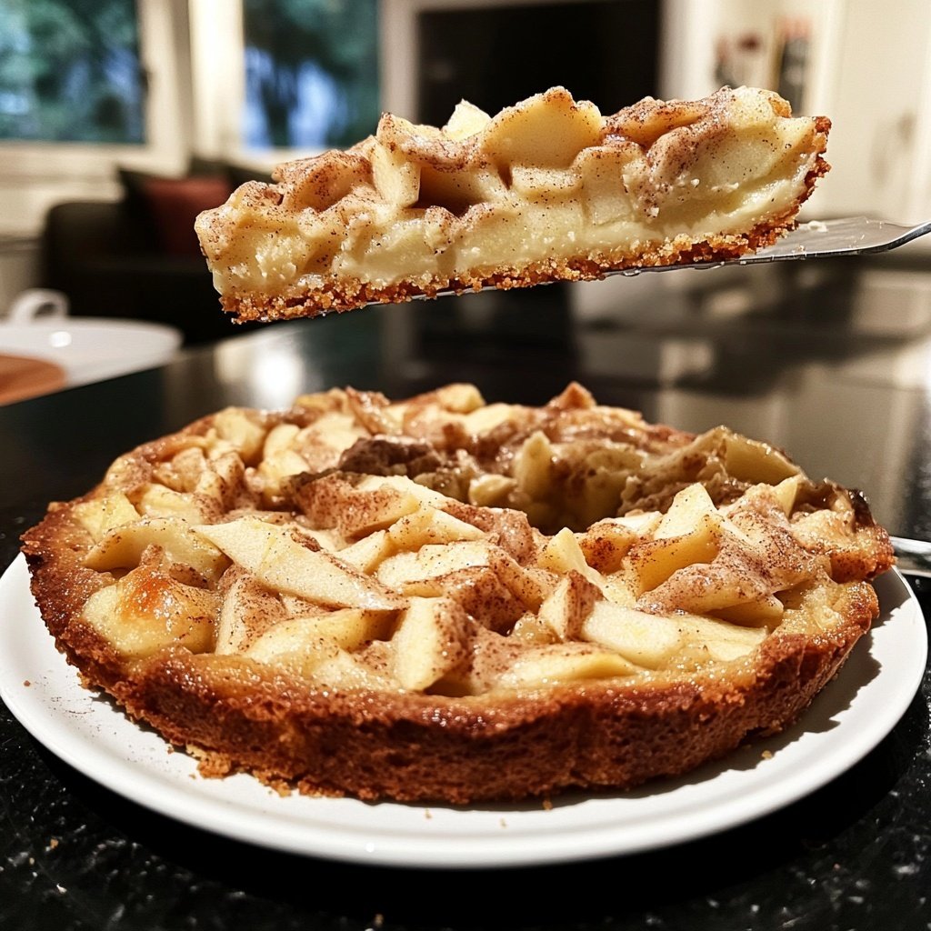 Saisonal-Festlicher Bratapfelkuchen mit Marzipan