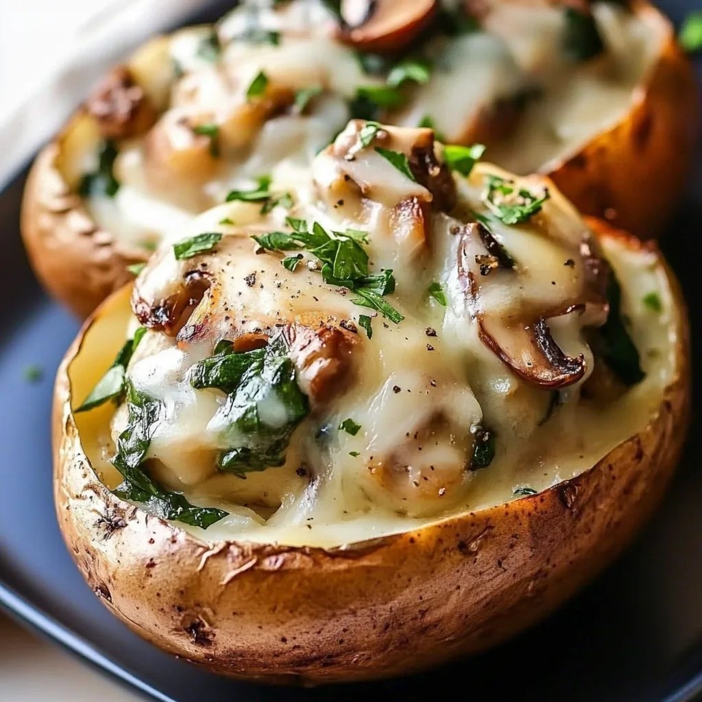 Cheesy Twice-Baked Stuffed Potatoes With Spinach & Mushrooms: Ein Unglaublich Essenzielles Rezept