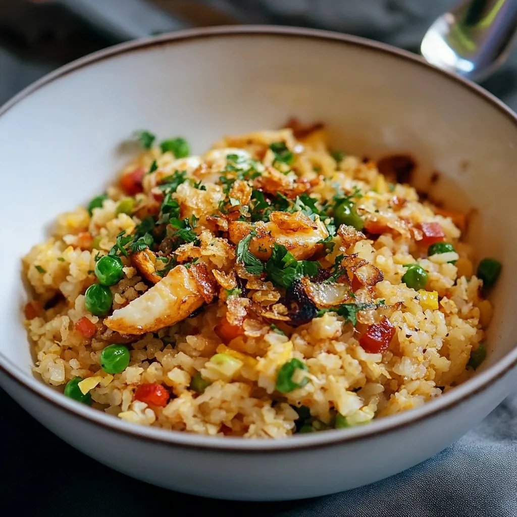 Gebratener Reis mit Ei und Gemüse