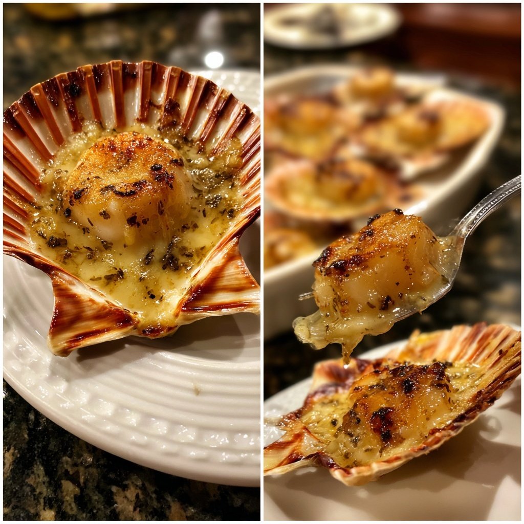 Jakobsmuscheln mit Zitrone Butter Knoblauch