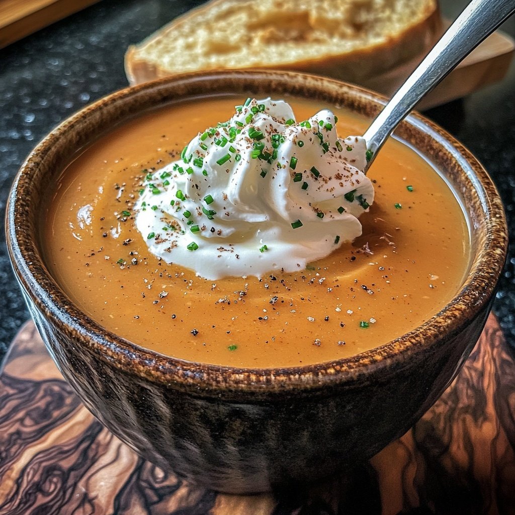 Maronensuppe mit Sahne