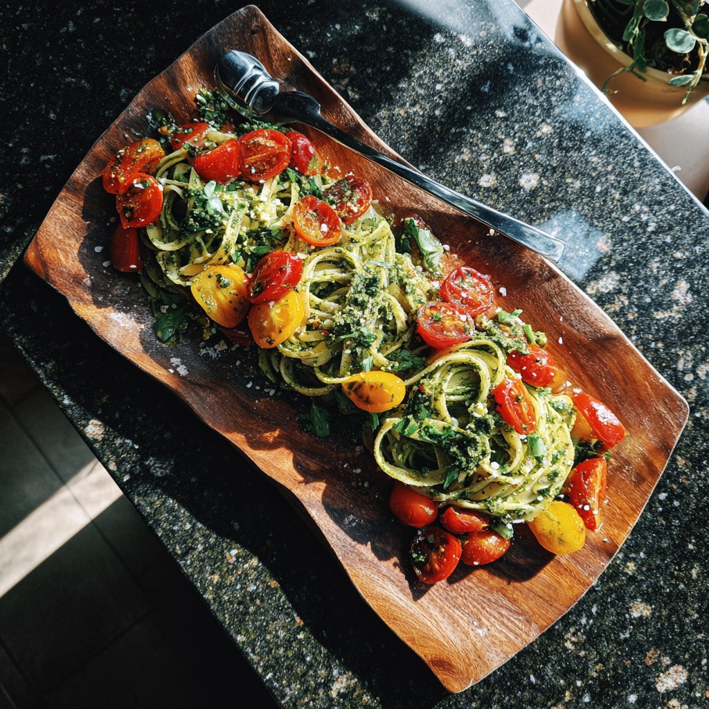 Pasta Primavera mit Pesto