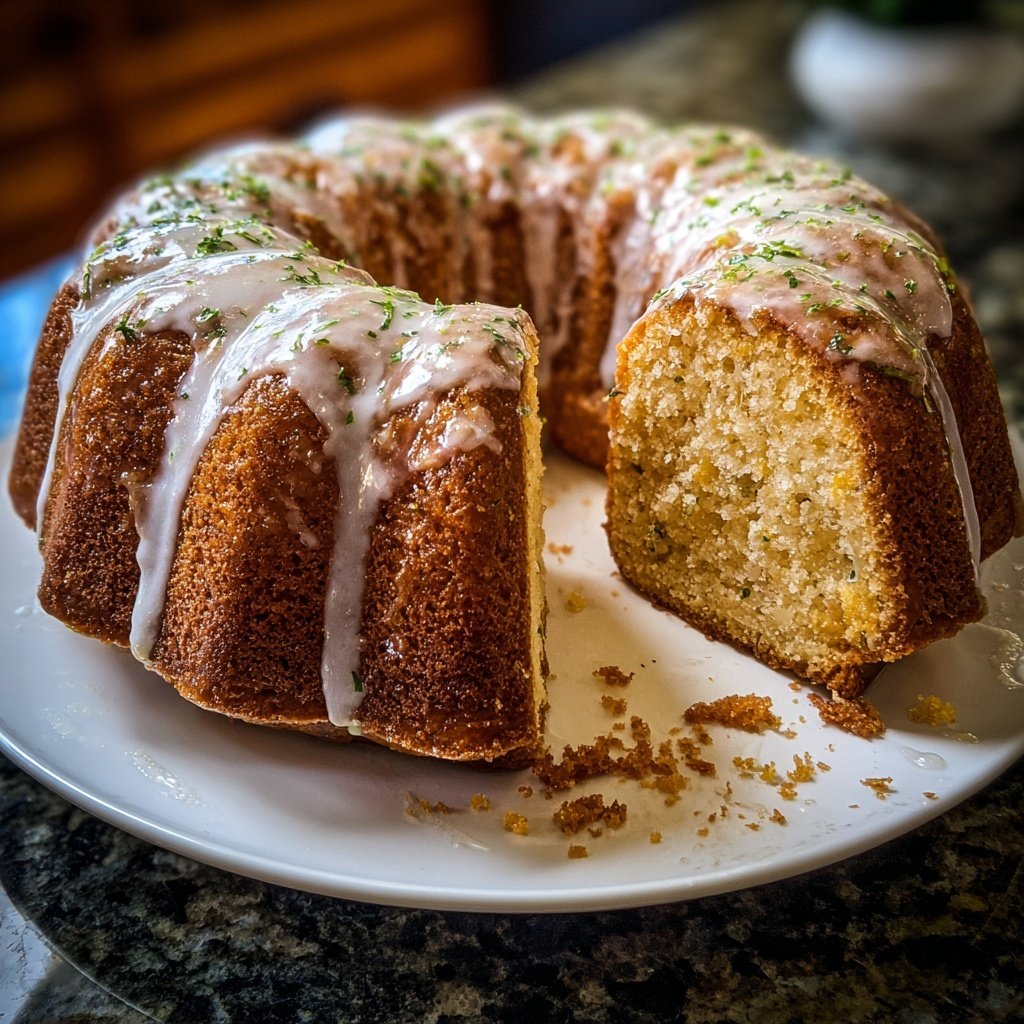 Lemon Basil Bundt Cake