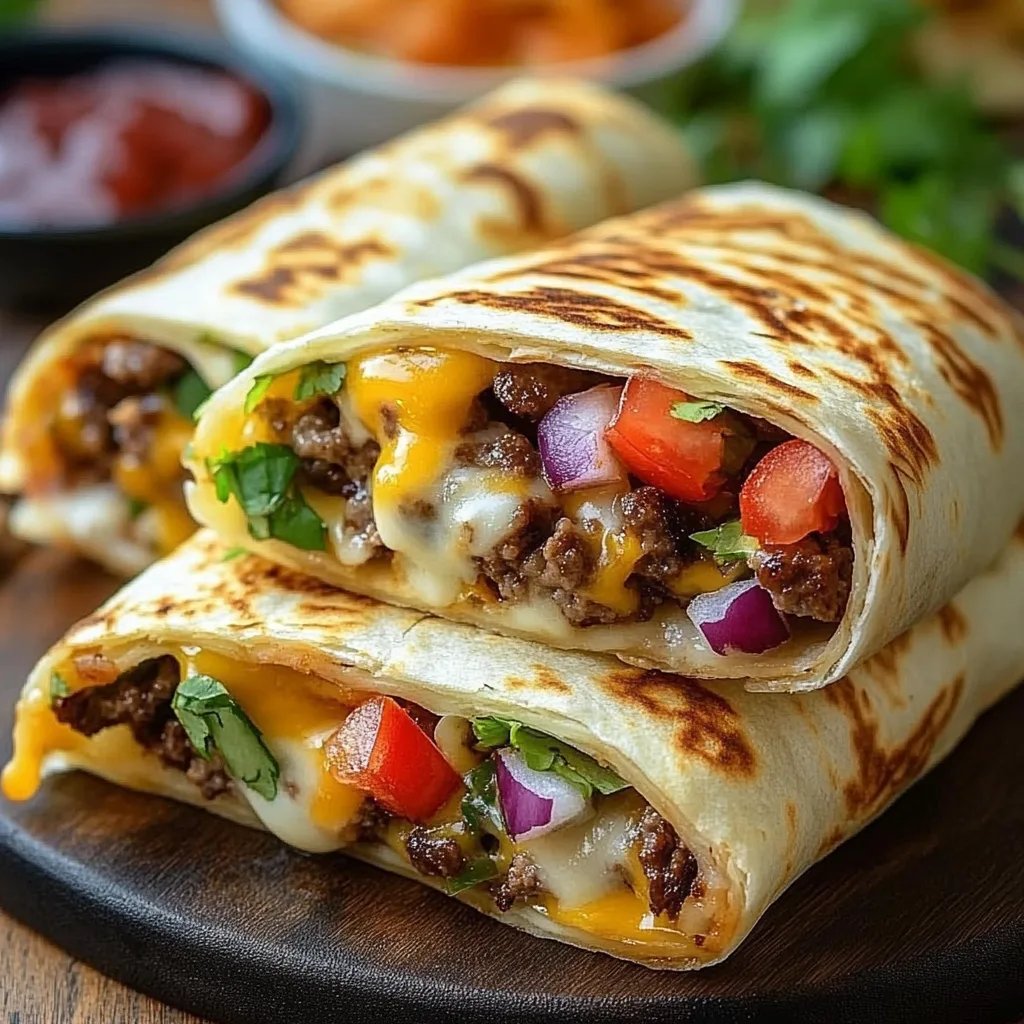 Cheeseburger-Wraps