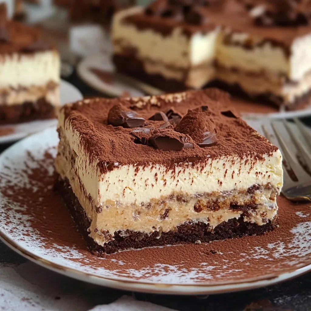 Einfache Tiramisu-Brownies