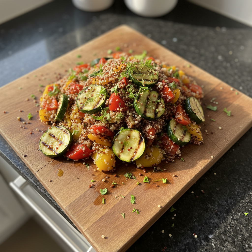 Gegrillter Gemüse Quinoa Salat
