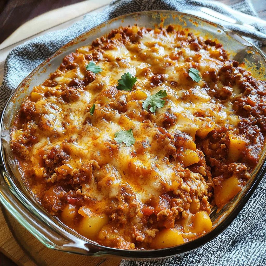 Krämig nötkött- och risgratäng med chilisås och curry: Ett fantastiskt ultimatum recept