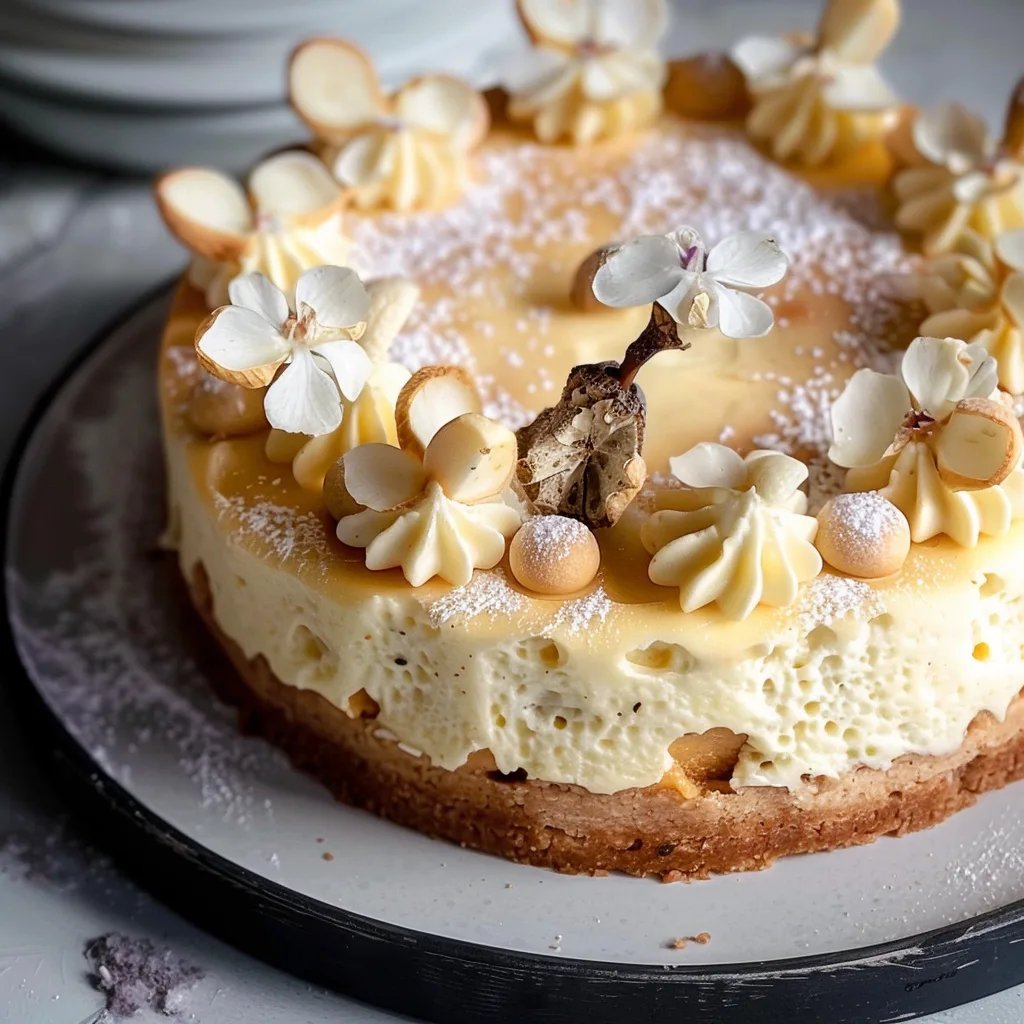 Vanille-Käsekuchen mit Halbmond