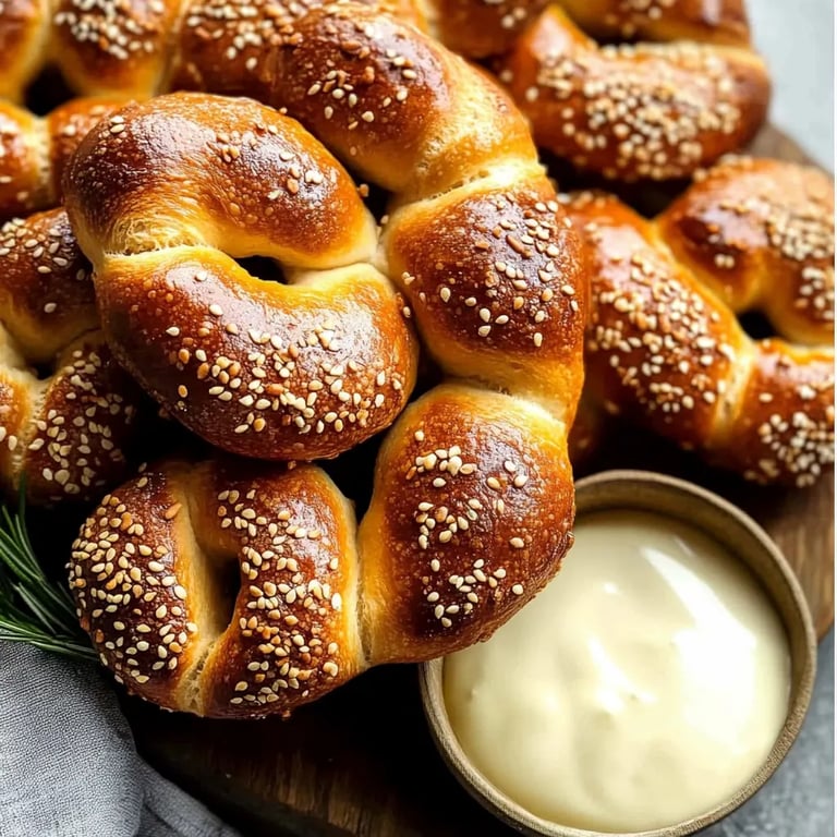 Buttrig-weiche Brezel-Häppchen