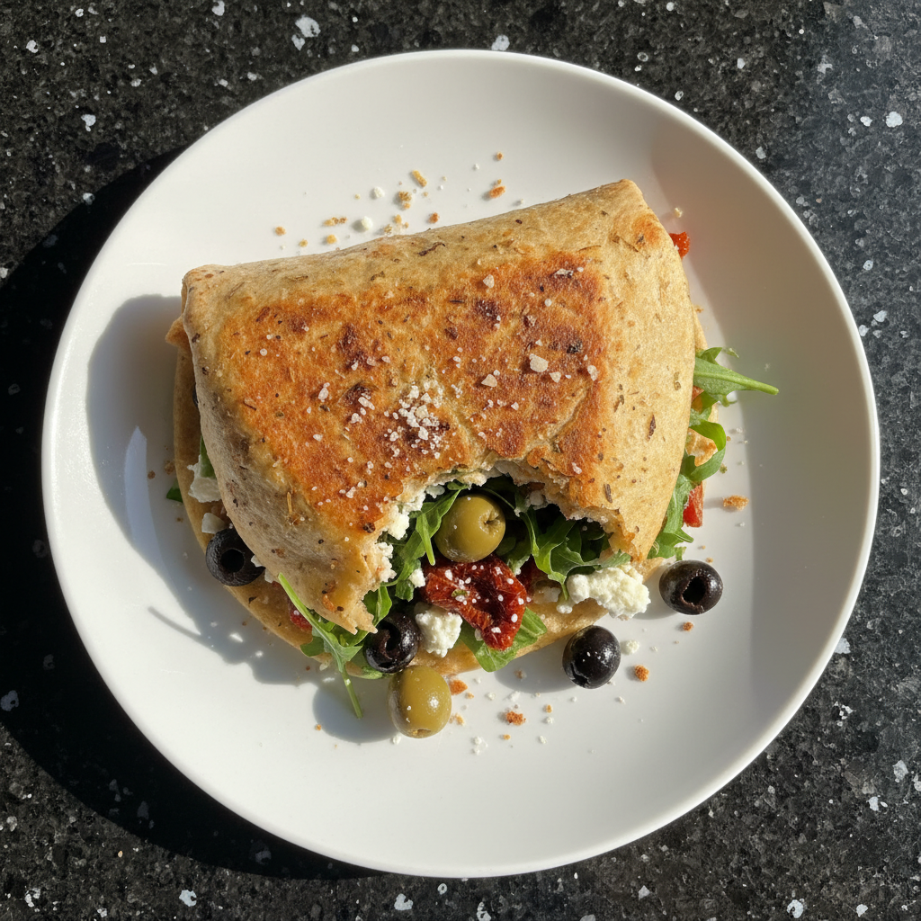 Mediterraner Antipasti Wrap